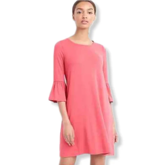 strapless open back dress Madeline in Pink Casual Midi Everyday Dress – Ivy City Co main image 0